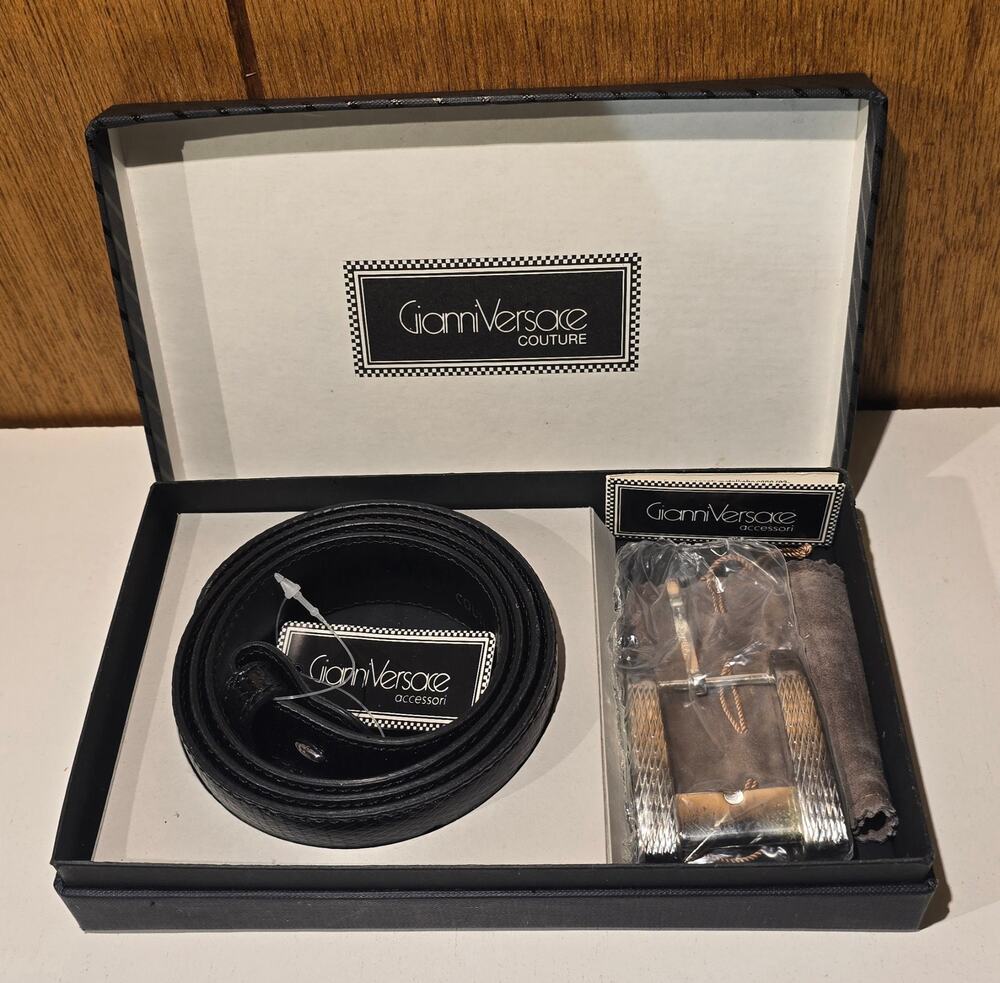 Gianni Versace Couture Belt Limited Edition 112/300 Lizard Print Size 90 36